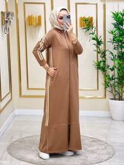 Zip Up Abaya