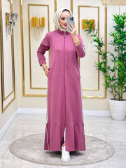 Zip Up Abaya