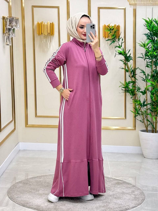 Zip Up Abaya