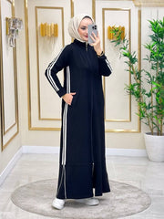 Zip Up Abaya