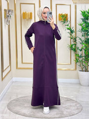 Zip Up Abaya