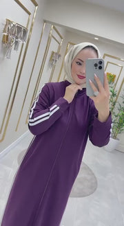 Zip Up Abaya